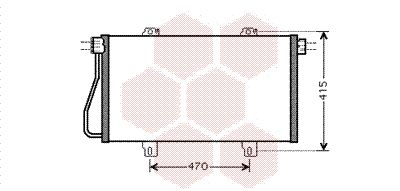 VAN WEZEL Конденсатор, кондиционер 43005352